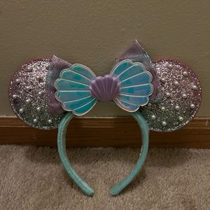 Disney Parks Bauble Bar The Little Mermaid Minnie Ears no tag